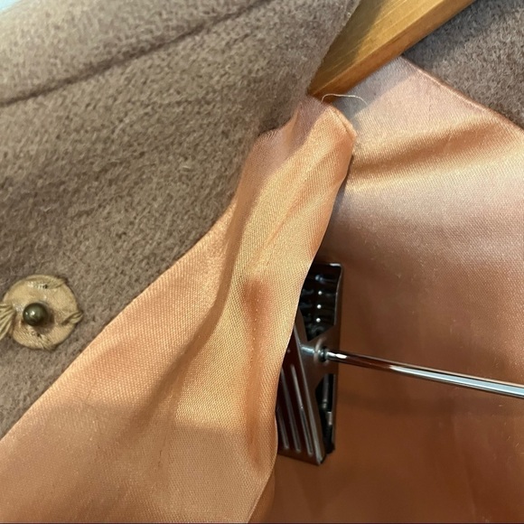 Roos/Atkin vintage camel trench coat fits like oversized womens large/X-Large - Picture 8 of 9